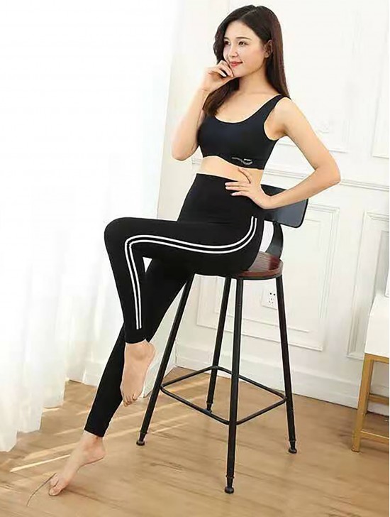 Women Full Length Cotton Feel Thick Knit Stretchy Yoga/Running Legging